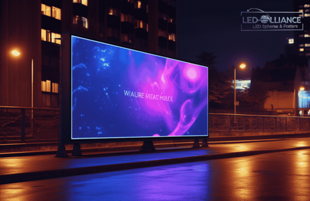Advertising LED display screen bold bright and impossible to ignore for business