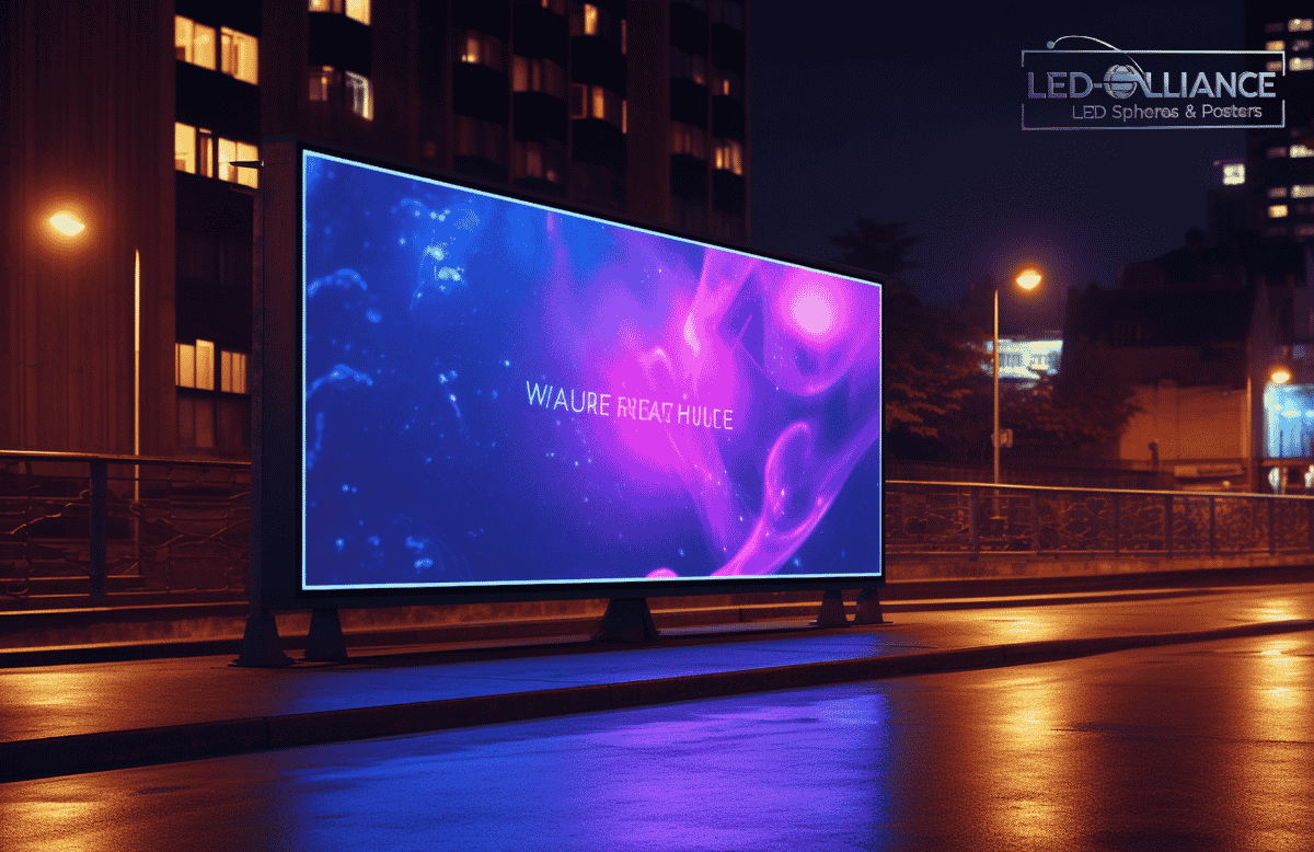 Advertising LED display screen bold bright and impossible to ignore for business