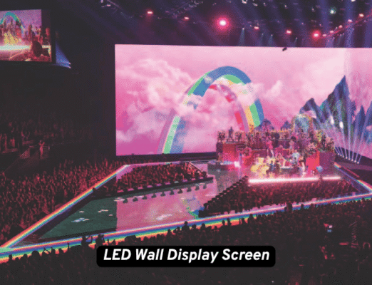 LED wall display screen rental for indoor concert and live event production